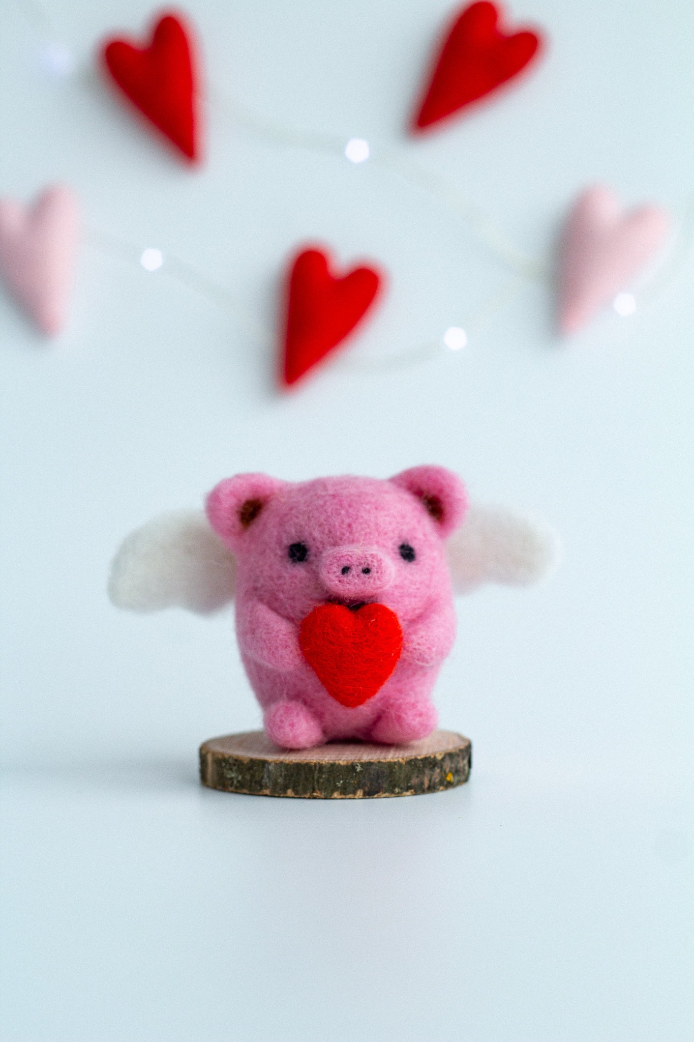 Valentine's Day Wool Pig - WoollyFox